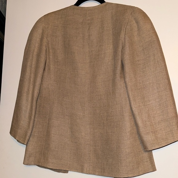 Gucci vintage blazer linen lined button down pockets size 40 large 10 - Picture 6 of 8